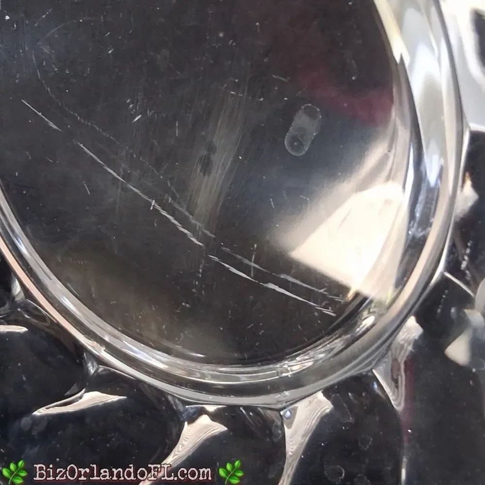 VINTAGE: Twist Clear Luncheon Plates (No Trim) by Imperial Glass-Ohio (Set of 8)